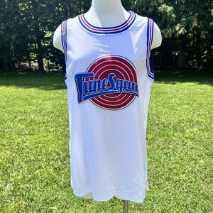 Tune Squad Basketball Jersey Adult Medium White Space Jam #1 Bugs Bunny